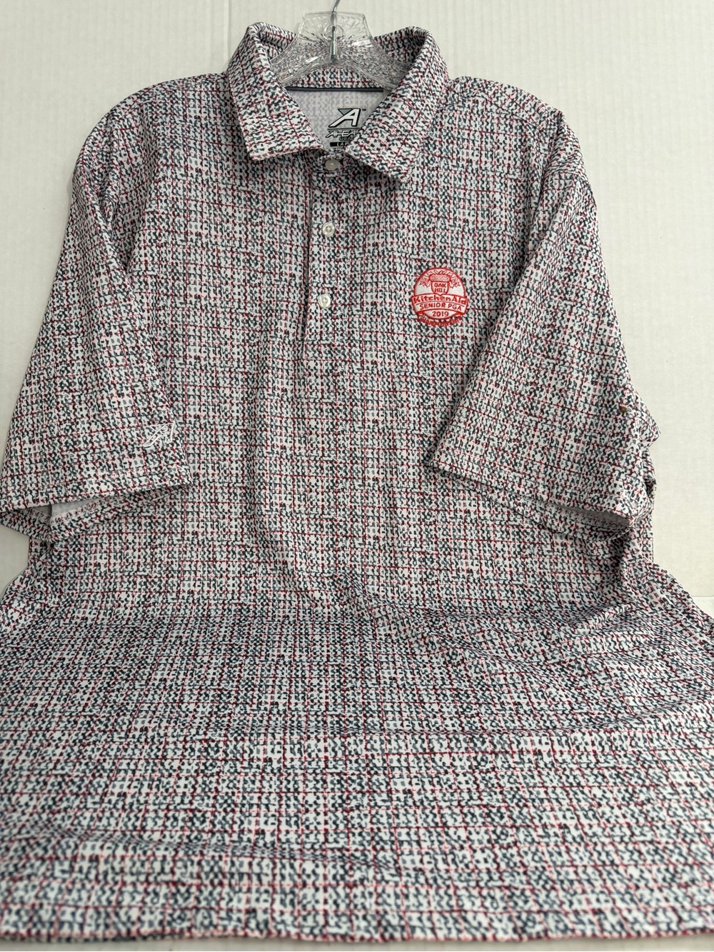 Ahead USA Men's Patterned Golf Polo Shirt